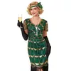 Vestido de Lentejuelas Estilo Gatsby Europeo y Americano Transfronterizo de los Años 1920 Vestido de Fiesta de Graduación Vestido de Baile Latino Ropa Retro con Flecos