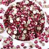 Taladro plano de vidrio con base dorada Wei Chen, taladro para uñas, decoración de fundas de teléfono móvil, accesorios para uñas DIY, joyería de diamantes de imitación