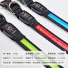 Collar Luminoso para Mascotas de Cuero LED Collar Reflectante para Perro Collar para Perro con Carga USB Collar de Luz Nocturna Anti-Pérdida para Perro Mascota