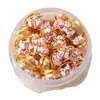 Accesorios Antiguos Vietnamitas de Oro de Arena Alta Retención de Color Cuentas Espaciadoras Colgante de Zirconio Incrustado de Durazno Cadena de Extensión para Pulsera y Collar Joyería DIY