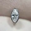 Pendientes Pequeños de Zirconia Forma de Ojo de Caballo de Aleación de Titanio, Clavos para Hélice Auricular para Perforación de Oreja, Accesorios de Joyería de Clavo para Cóclea de Gama Alta