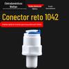 Conector Rápido 1042 Direto para Tubo de 2 Pontos com Rosca Externa de 1 Minuto Conexão Rápida Direta para Purificador de Água Junta Flutuante para Tubo Pe de 2 Pontos