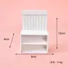 Nuevo gabinete de pared de madera de imitación realista en capas para cocina, dormitorio, sala de estar de casa de muñecas, transformación DIY en miniatura, resina al por mayor