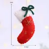Accesorios colgantes de fieltro de lana navideño Decoración navideña Adultos Niños Decoración de árbol de Navidad DIY colgante pequeño