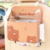 Bote de Basura para Coche Caja de Pañuelos para Coche Caja de Almacenamiento Multifuncional Bolsa de Almacenamiento para Respaldo de Asiento Trasero Bolsa Colgante Estante de Almacenamiento