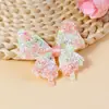Tela de Mariposa con Brillo Láser Gretel con Materiales para Accesorios de Cabello Hechos a Mano DIY, Pinzas para el Cabello, Accesorios de Decoración para Zapatos y Sombreros, Parches