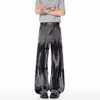 Jeans de Pierna Ancha Lavados Desgastados Estilo Retro Americano para Hombre Pierna Recta Holgados Versátiles de Moda Pantalones Largos Marca de Moda Pantalones Casuales