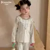 Clase infantil Beixinan Ropa y Pantalones de Algodón Puro Lycra Otoño para Niños y Niñas, Conjunto de Ropa Interior Térmica Sin Costuras