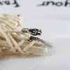 Anillo de cola de dragón retro para hombre y mujer, estilo chino personalizado, alta calidad, sentido de año de nacimiento, dominante, desgastado, anillo abierto