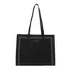 Bolsa de Ombro/Axila Casual para Trabalho e Dia a Dia, Cor Sólida, Nova Moda, Textura Simples, Atacado Transfronteiriço