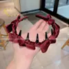 Diadema de Velvete con Lazo Elegante de Caña Alta, Accesorio de Moda Elegante de Alta Gama para el Uso Diario
