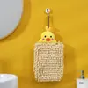 Bola de Mão de Chenille com Significado de Frutas Criativas Toalha de Mão para Pendurar na Cozinha Absorvente Secagem Rápida