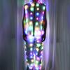 Roupas de performance LED luminosas populares da Amazon Roupas de Halloween boate celebridade online casaco luminoso com capuz atacado