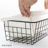Cesta de Almacenamiento de Hierro Japonés Cesta de Almacenamiento de Snacks para Cocina Cesta de Juguetes de Escritorio Caja de Almacenamiento para Cosméticos Baño Mascarillas