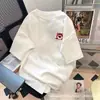 Camisetas unisex de manga corta de cinco cuartos, holgadas, con estampado de dibujos animados, para verano, al por mayor para fabricantes, en tallas grandes