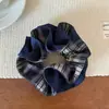 Tela de Doble Capa Cuadros Exquisito Moño de Cabello Lazo para el Cabello Accesorio para el Cabello Otoño e Invierno Nuevo Scrunchie Coreano Versátil Banda para el Cabello