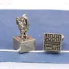 Chaveiro Selo Zodiacal Chinês de Latão Retro Pequenos Enfeites Pingente para Bolsa de Mão Barraca Presentes Criativos