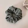 Scrunchie doce de bolinhas estilo coreano para mulheres, elástico de cabelo de alta elasticidade que não danifica o cabelo, acessório versátil para rabo de cavalo