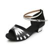 Zapatos de baile latino para niños, nuevos, de suela blanda, cómodos, de satén, de tacón bajo, para practicar baile, de tacón alto.
