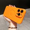 Funda para teléfono iPhone16promax magnética de onda mate de alta calidad para apple 15 color sólido 13pro suave 14x