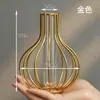 Vaso decorativo de vidro transparente estilo Ins para sala de estar, arranjo de flores secas, flores artificiais, pequeno vaso para decoração de mesa de jantar
