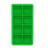Essencial de Verão Cubo de Gelo Quadrado de Oito Grades Forma de Gelo Bandeja de Gelo Quadrada de Silicone de Grau Alimentício com Tampa