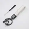 Chaveiro de couro para carro transfronteiriço, chaveiro artesanal com padrão de diamante, chaveiro de casal, chaveiro de bolsa e carro