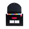 Carpeta Plegable tipo Acordeón A4 Nueva de 25 Compartimentos Sellada por Tres Lados con Correa para Colgar, Bolsa para Almacenamiento de Documentos de Oficina al por Mayor