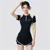 Maiô Feminino 2025 Novo Modelo, High-End, Conservador, Duas Peças, Esconde Barriga, Emagrecimento, Secagem Rápida, para Piscinas e Fontes Termais
