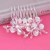 Pente de Noiva de Strass Novo da Coreia Joias Pente para Cabelo Coque com Laço Feminino Garfo de Cabelo Fabricante de Joias Atacado