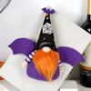 Creativo transfronterizo con alas de murciélago pequeño colgante gnomo sin rostro decoraciones de Halloween colgante para decoración del hogar