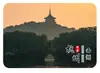Marco da cidade de Hangzhou Templo Lingyin, Templo Faxi, templos antigos, ímãs de geladeira de vidro cultural e criativo do Lago Oeste, decorações de souvenirs turísticos