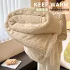 Manta de Invierno de Terciopelo de Cordero Manta Engrosada Terciopelo Coral Oficina Siesta Chal Terciopelo de Leche Manta para Sofá Colcha Pequeña
