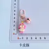 Llavero de muñeca llorona transfronteriza, colgante de campanita de cuentas, accesorio de resina de dibujos animados moderno y lindo para bolso, pequeño regalo para niñas
