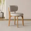 Silla Nórdica Moderna Minimalista para el Hogar de Madera Maciza Silla con Respaldo de Diseño Italiano de Lujo Ligero Silla de Comedor para Apartamento Pequeño