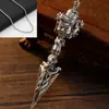 Nuevo Collar con Colgante de Mortero Hombres y Mujeres Plata de Ley Retro Colgante Mágico de Mortero Moda Personalizada Cadena para Suéter Adornos Colgantes