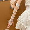 Milenio Y2K Spice Girls Retro Vendaje Manga de Mano Distintiva Moda Chica JK Lolita Anime Guantes Ocultadores Mujeres