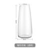 Suqu Vaso de Vidro Simples Estilo Nórdico Ins Flor Hidropônica Arranjo de Flores Vaso Pequeno Sala de Estar Criação de Água Enfeites Criativos