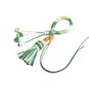 Kit de Accesorios para Llaveros DIY con Adornos Colgantes, Borlas, Colgantes, Borlas de Hilo de Algodón Tejido a Mano Estilo Étnico