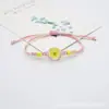 Venda Direta da Fábrica Pulseira de Narciso com Flor Real Estilo Coreano Pedra do Tempo Contas de Vidro Cristal Jóias Pequenas Frescas para Menina