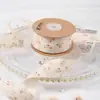 Cinta Pequeña Bordada Floral Estilo Mori Algodón Fresco Lazo Hecho a Mano Accesorios para el Cabello Accesorios para el Cabello Hechos a Mano Cinta de Lazo