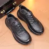 Zapatos Nuevos para Hombre, Zapatos Deportivos Ligeros de Piel Genuina, Cómodos Zapatos Casuales de Piel, Zapatos para Caminar de Piel de Primera Capa para Hombre, Zapatos de Papá