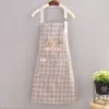 Delantal impermeable de fábrica, modelo simple, estilo coreano, para secarse las manos en la cocina, ajustable, delantal doméstico, venta al por mayor, imprimible