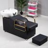 Cama de Lavado Semi-Reclinable al por Mayor para Salones de Belleza, Cama para Cortar y Lavar el Cabello, Sillón de Lavado para Salón de Belleza, Cama de Terapia Capilar con Masaje