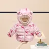 Comercio Exterior Ropa Infantil Otoño e Invierno Nueva Caricatura Chaqueta de Plumón de Algodón Infantil para Niños y Niñas, Abrigo Ligero para Bebé para Niños Mayores