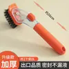 Cepillo Mágico para Limpiar Ollas con Dispensador Automático de Líquido, Mango Largo, Hecho de Fibra de Coco y Sisal, No Daña las Ollas, Adecuado para Sartenes Antiadherentes, Puede Contener Detergente