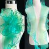 Colección de Encaje Transparente Ancho 13cm con Volantes Plisados de Onda Grande Accesorios para Vestido de Novia Tela de Diseñador