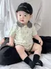 Conjunto de Verano para Bebé, Camiseta a Rayas de Manga Corta Estilo Coreano Delgada para Niños y Conjunto de Dos Piezas de Pantalones Cortos Casuales para Salir