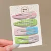 Pinza lateral fresca y dulce en forma de estrella, pinza para el cabello de alta gama estilo dopamina, accesorio para el cabello de pinza para flequillo exquisito y simple