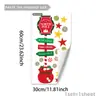 Varias pegatinas de pared con temática navideña que incluyen árboles de Navidad, ardillas y lazos para la decoración de la pared de fondo del hogar, pegatinas de pared autoadhesivas